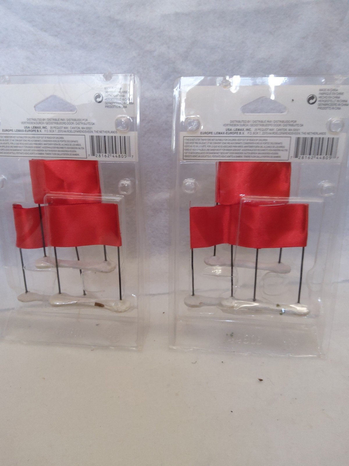 Lemax Ski Racing Vlaggen - Set van 3 (44805)  B3, Ophalen of Verzenden, Zo goed als nieuw