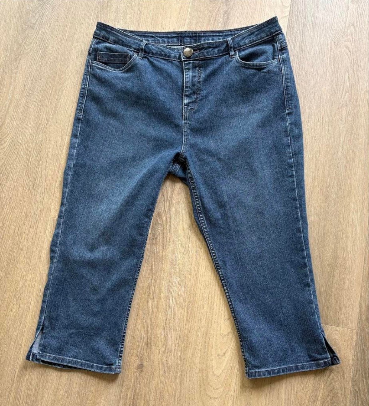 Vögele Corinna capri jeans maat 42, Ophalen of Verzenden, Gedragen, Blauw, W33 - W36 (confectie 42/44)