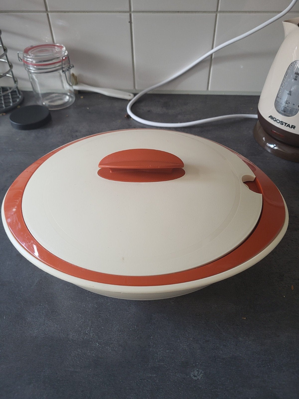 Vintage Tupperware Serveerschaal - Zo goed als nieuw, Ophalen of Verzenden, Zo goed als nieuw, Schaal