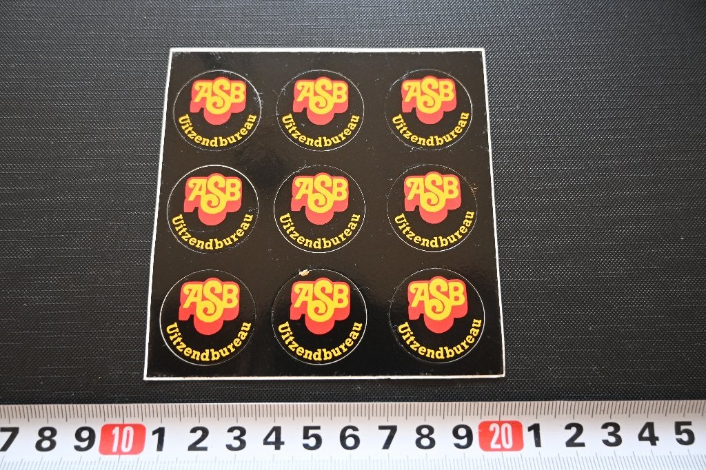 sticker set ASB uitzendbureau, Verzamelen, Ophalen, Zo goed als nieuw