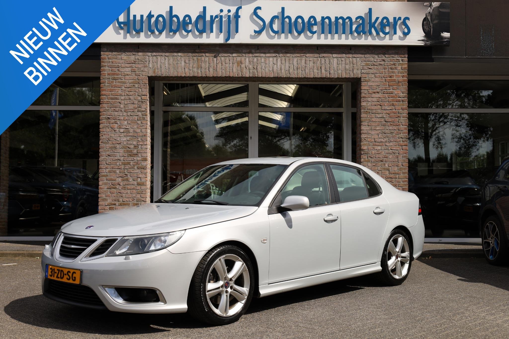 Saab 9-3 Sport Sedan 2.8 T V6 Aero PANO LEER ELEC.MEMORY-STO, Gebruikt, Zwart, Bedrijf, 1600 kg