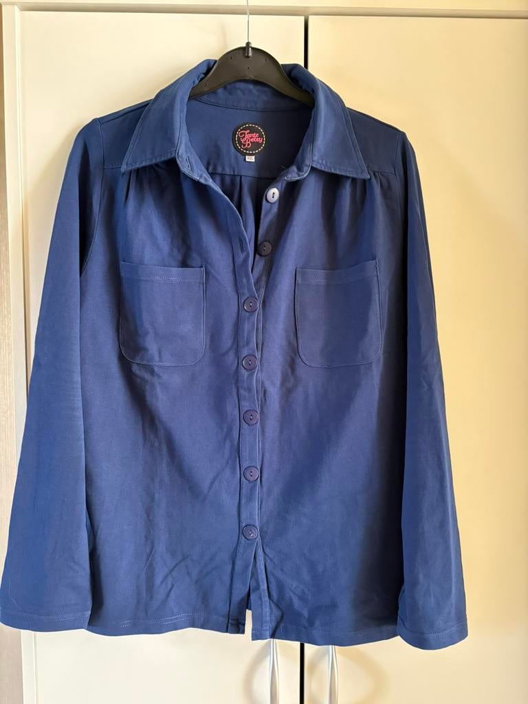 Shirt Tante Betsy maat XXL, Kleding | Dames, Verzenden, Zo goed als nieuw, Maat 46/48 (XL) of groter, Blauw