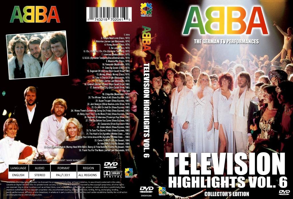 ABBA tv highlights vol.6, Alle leeftijden, Verzenden, Nieuw in verpakking, Muziek en Concerten