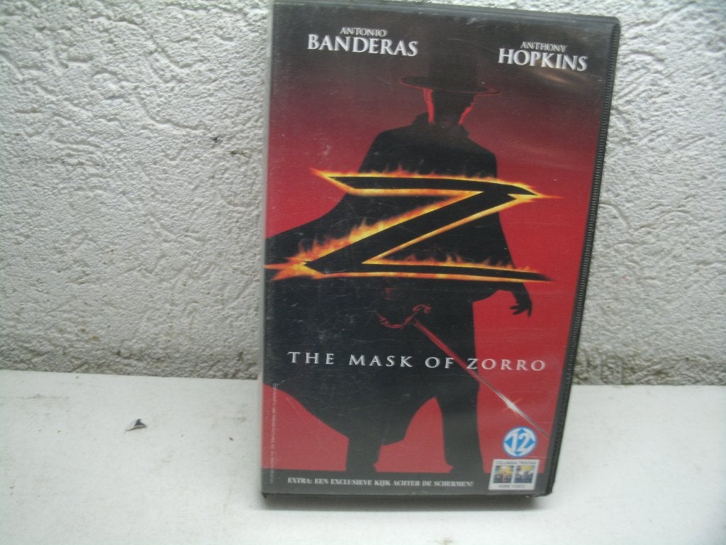 vhs 201b the mask of zorro, Vanaf 16 jaar, Ophalen of Verzenden, Zo goed als nieuw, Actie en Avontuur