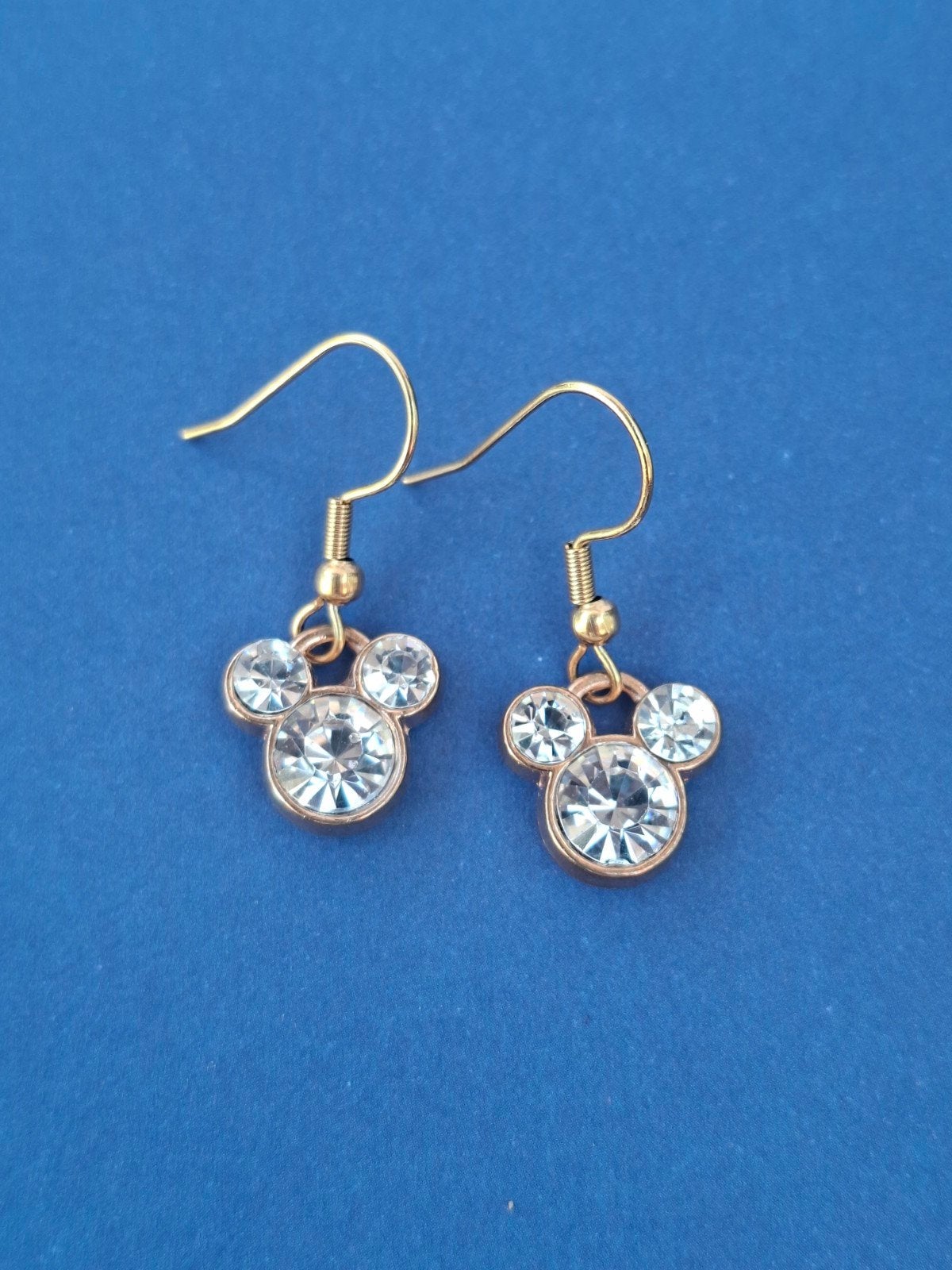 oorbellen met strass Mickey mouse, Overige materialen, Hangers, Nieuw, Ophalen of Verzenden