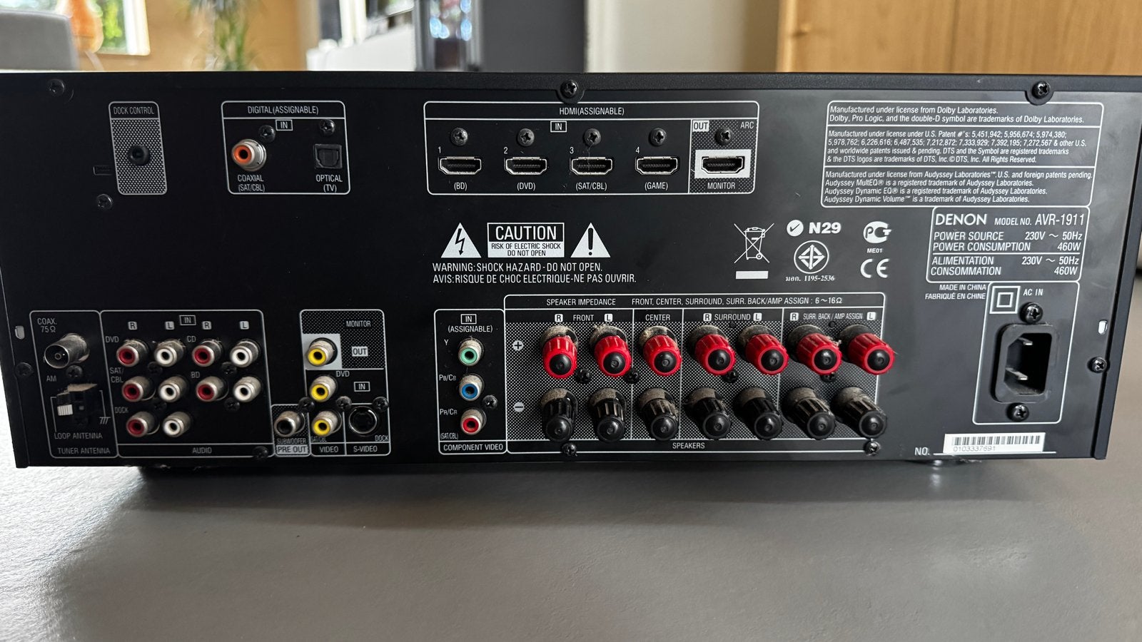 Denon AVR-1911 AV Receiver - 7.1 Surround - HDMI en analoog, Ophalen, Gebruikt, Denon, 120 watt of meer