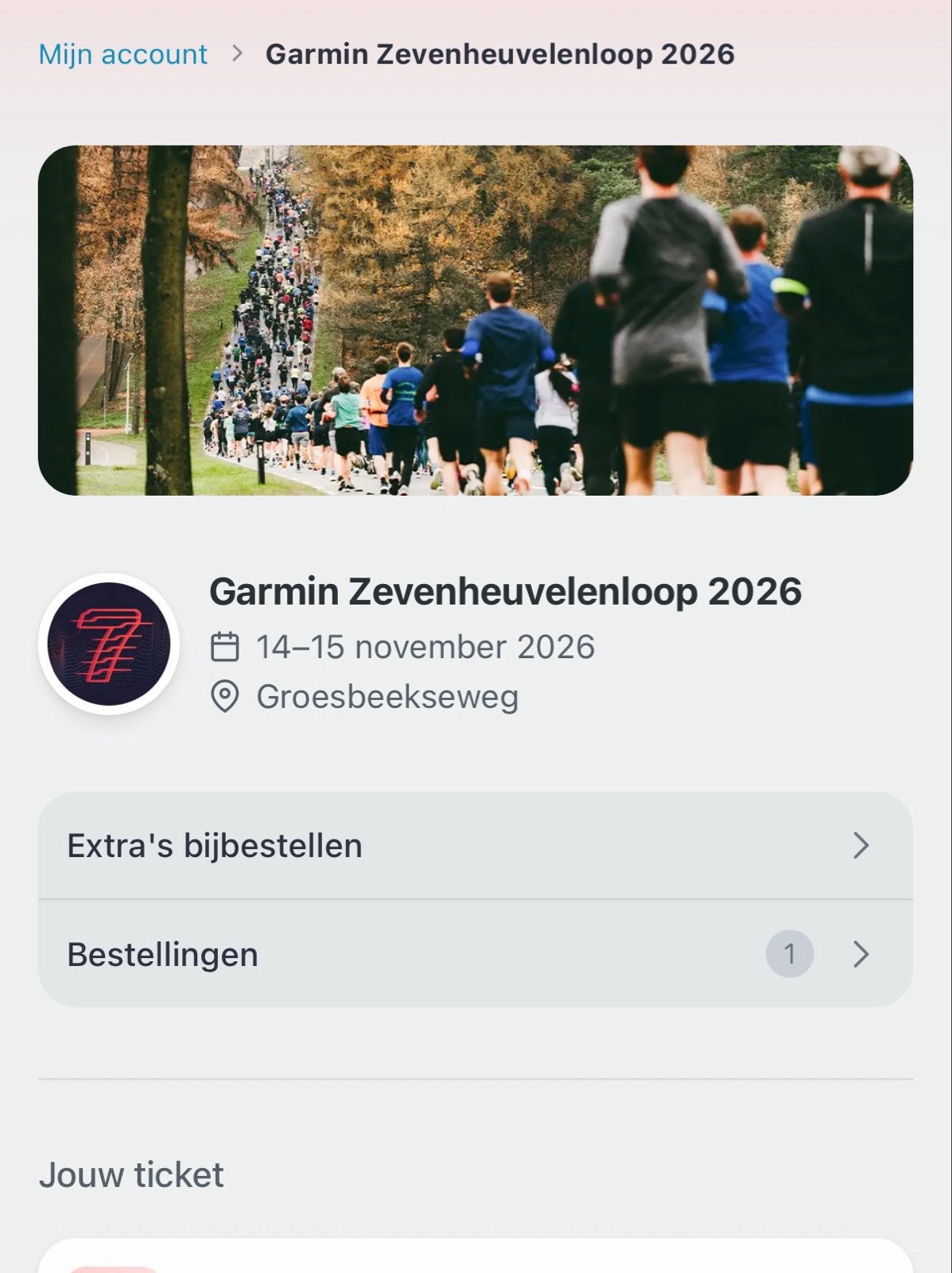 Zevenheuvelen ticket inclusief medaille