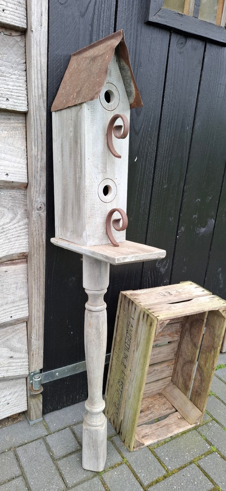 Vogelhuis grijs taupe  150cm, Ophalen of Verzenden