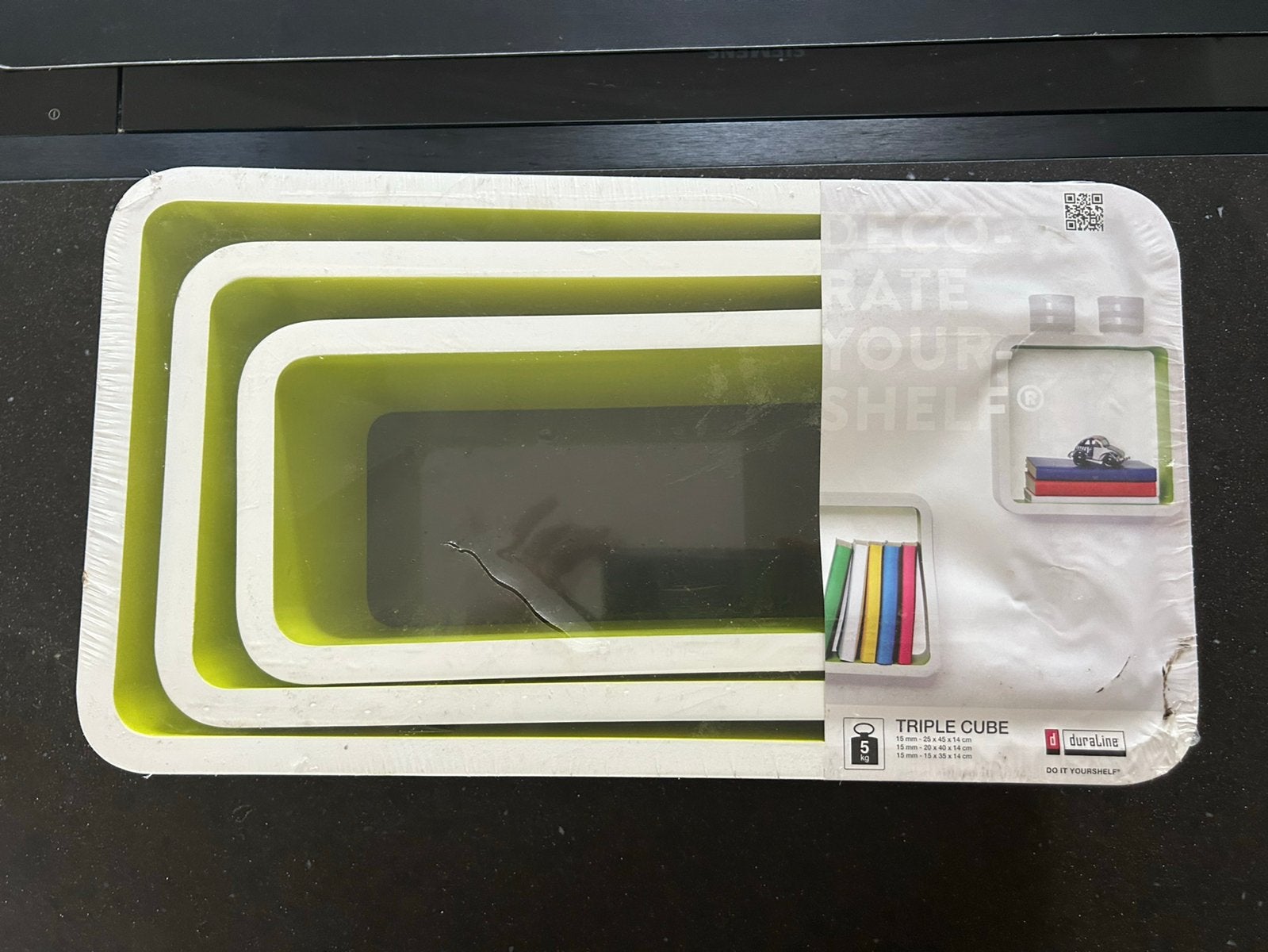 Nieuwe d-c-fix Triple Cube wandplanken set - Wit/Groen, Ophalen of Verzenden, Nieuw