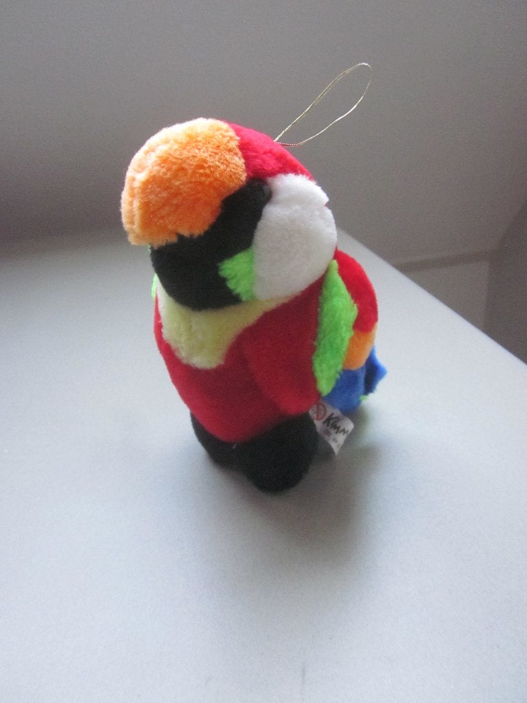 Kimmie's glad fleurig zacht pluche papegaai knuffel vogel, Overige merken, Overige karakters, Korrelvulling, Overige typen