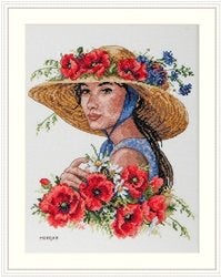 Cado merejka borduurpakket, FLOWER HAT 250, Ophalen of Verzenden, Nieuw, Handborduren, Borduurpakket