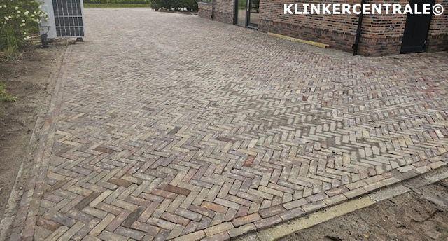 350m2 gemêleerd gebakken dikformaat klinkers straatstenen 7-, Tuin en Terras, Tegels en Klinkers, Bij dit gebruikte product niet te achterhalen