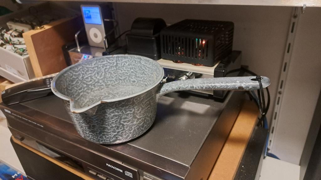 Emaille steelpan grijs (Z262-81), Ophalen of Verzenden