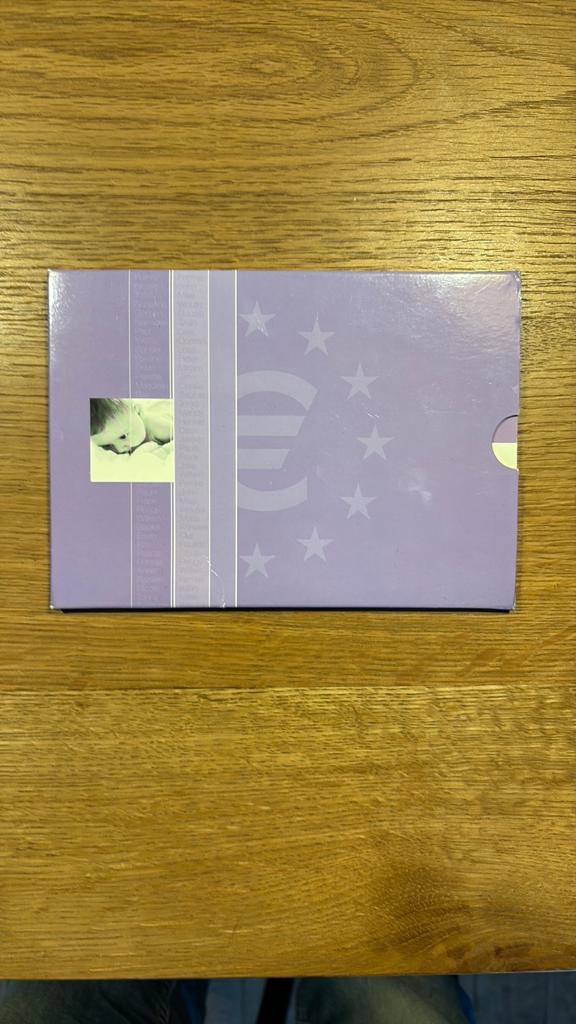 Eerste Euro Geboorteset 2002 KNM Uncirculated met Penning, Setje, Koningin Beatrix, Euro's, Ophalen of Verzenden