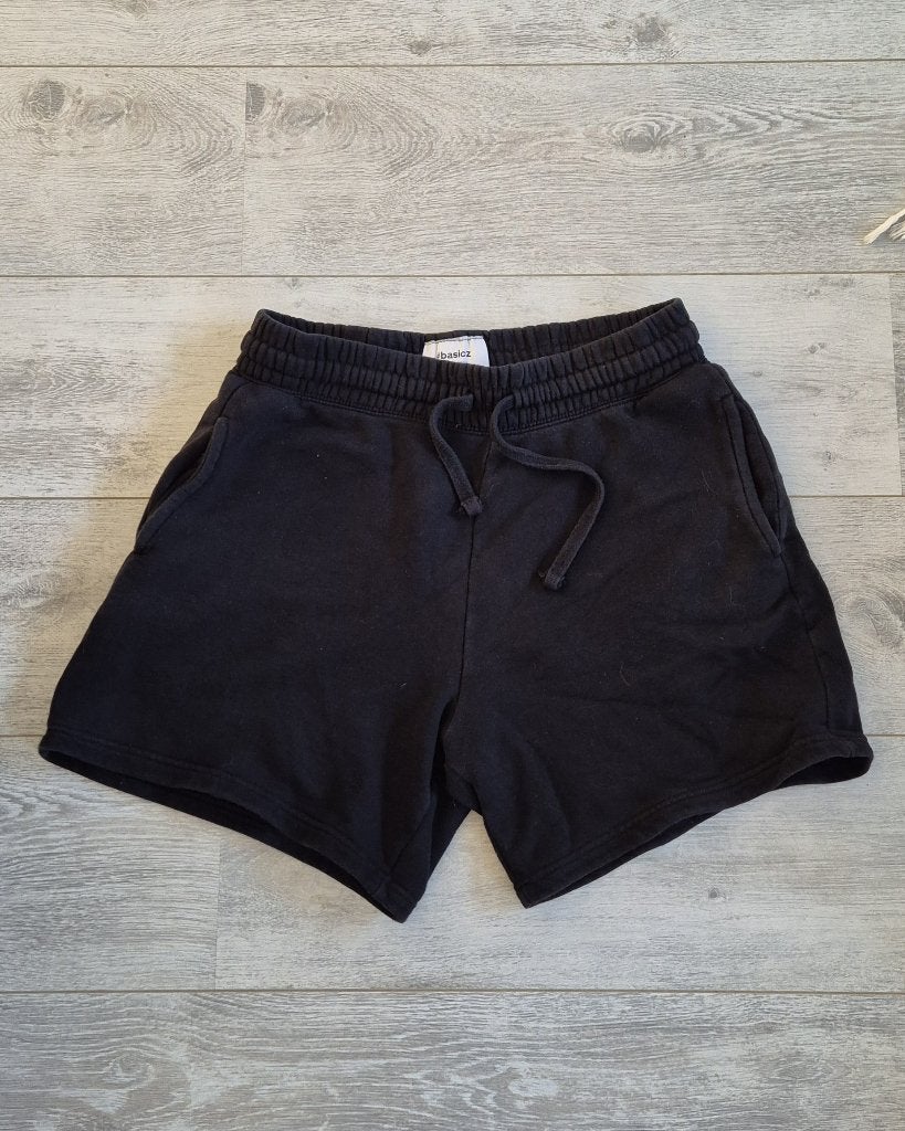 Zwarte korte heren joggingbroek • 100% katoen • Maat M, Maat 48/50 (M), Zwart, Ophalen of Verzenden, Gedragen