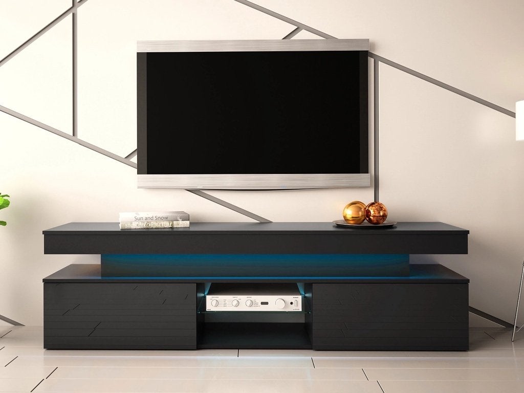 Tv meubel met LED blauw licht, Ophalen, 150 tot 200 cm, Nieuw, Minder dan 100 cm