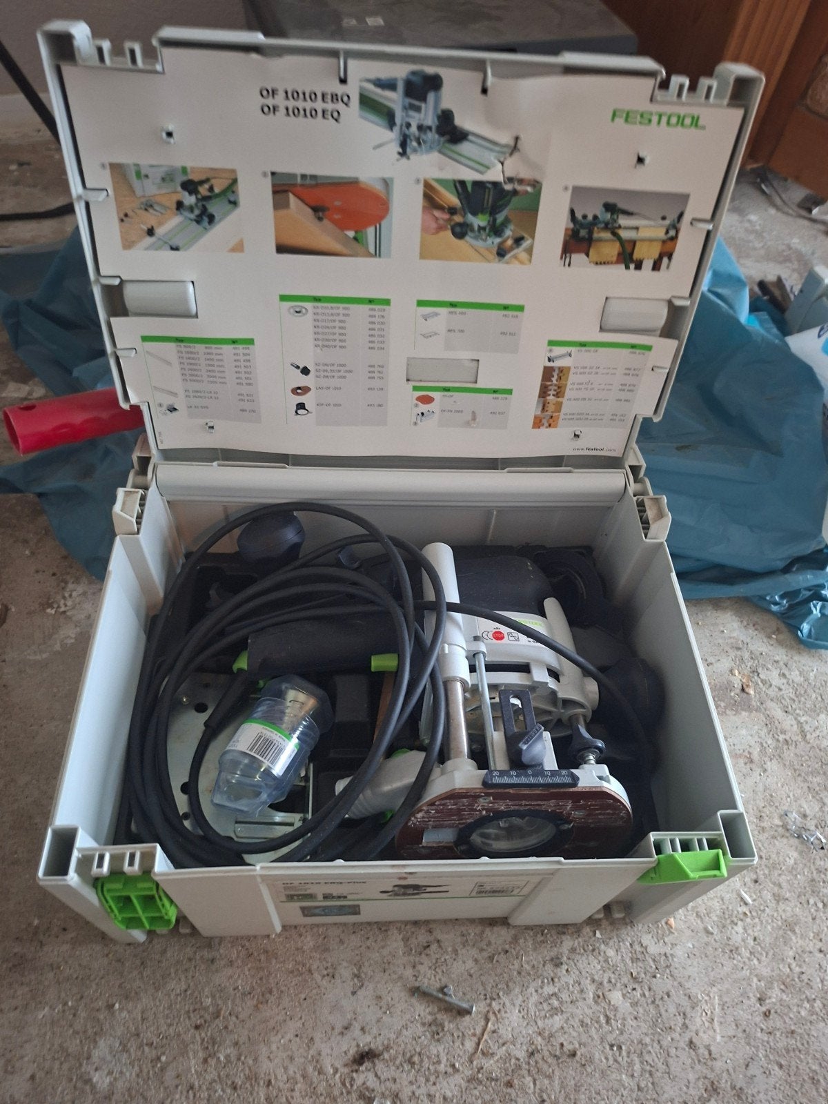 Festool OF 1010 EQ bovenfrees met systainer, Ophalen of Verzenden, Zo goed als nieuw, Bovenfrees, Festool