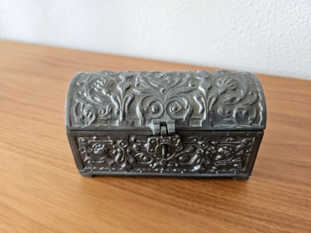 Leuk Tinnen schatkistje, Ophalen of Verzenden
