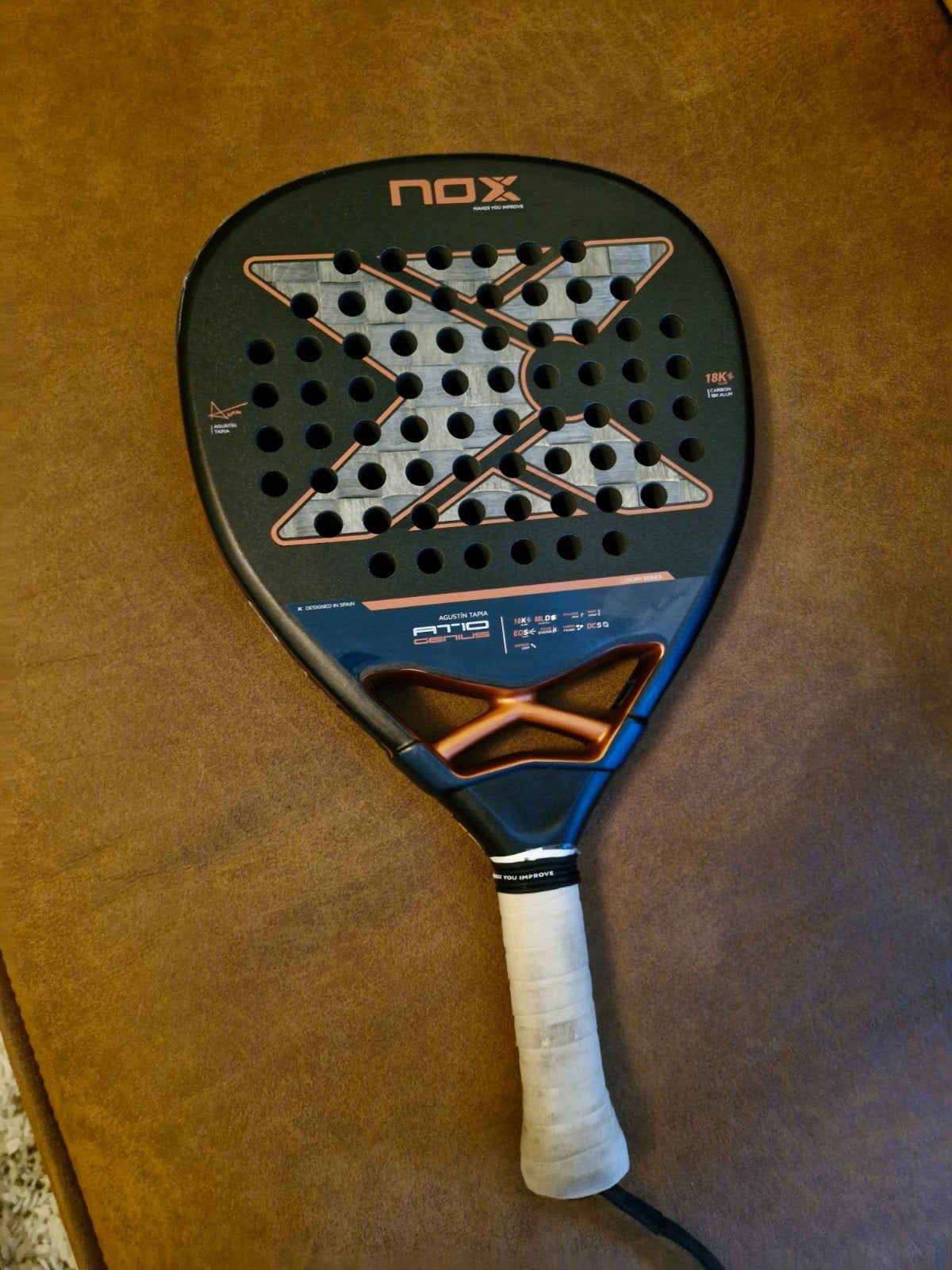 Nox AT10 Genius 18K Padelracket, Verzenden, Gebruikt, Padelracket