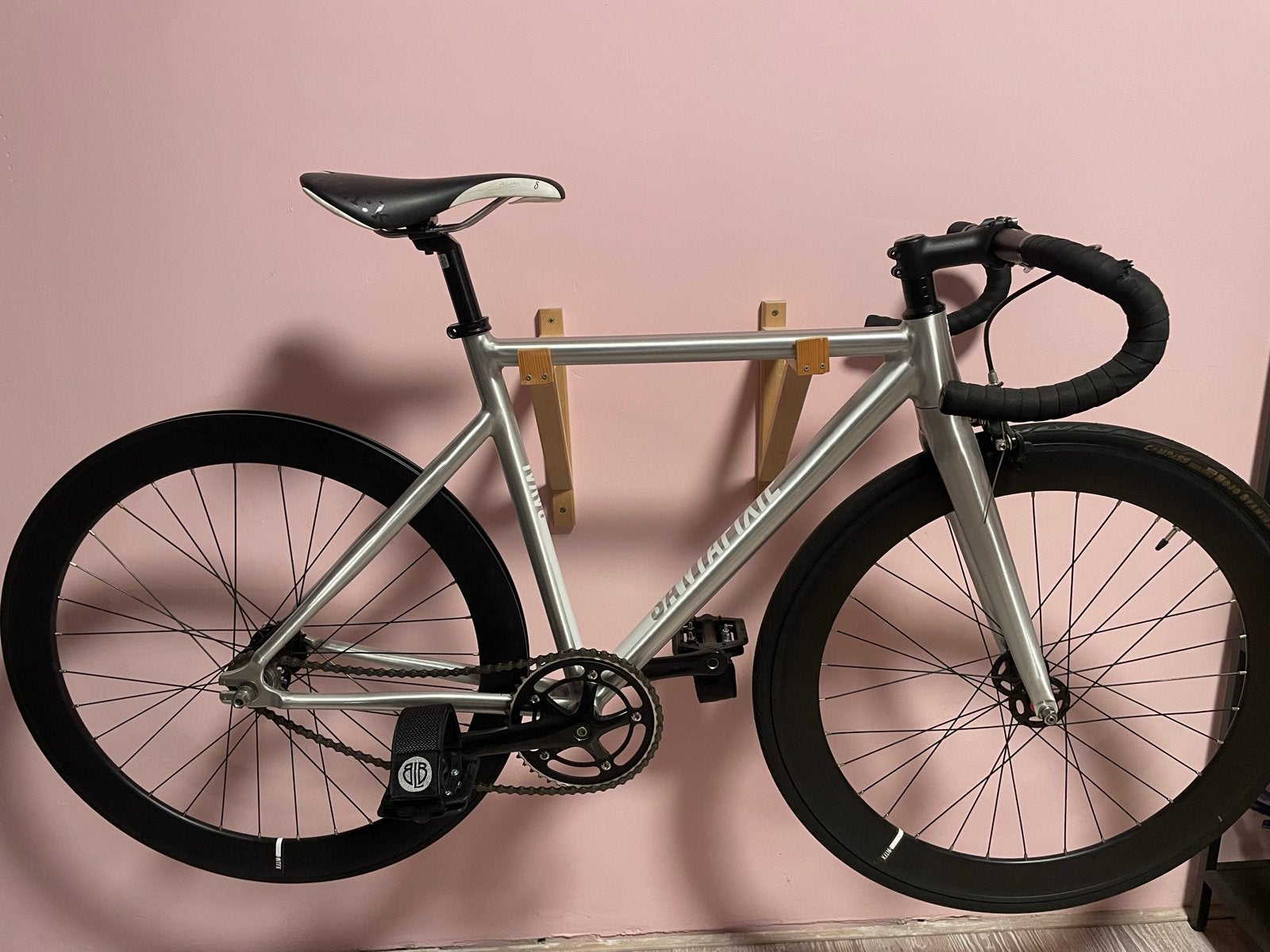 SantaFixie Raval Fixie Fiets - Zilver, Zo goed als nieuw, Fietsen en Brommers, Velgrem, 49 tot 53 cm, Zo goed als nieuw, Ophalen