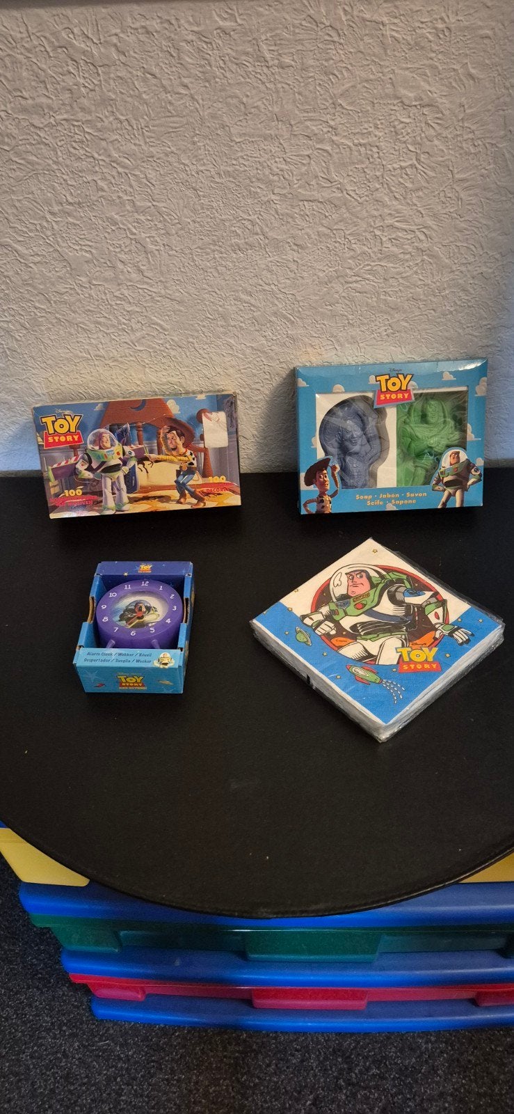 Toy Story 1 pakket: wekker, zeep, tissues, servetten, Ophalen of Verzenden