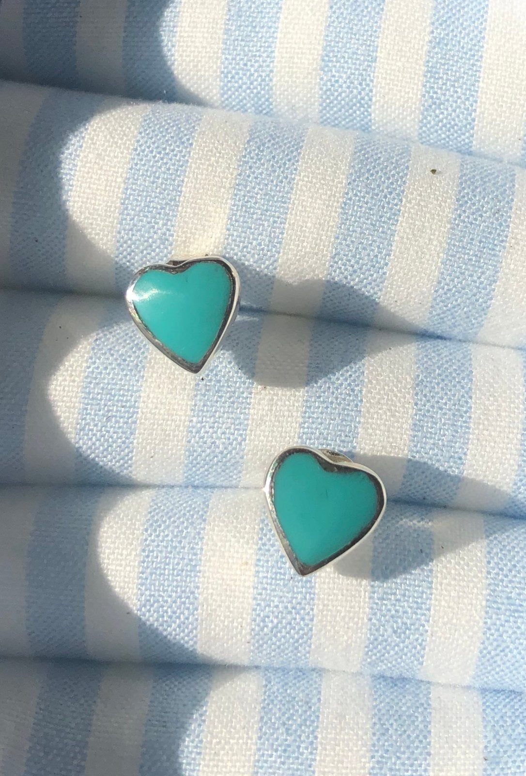 Girls love Sports zilver oorbellen steker turkoois hart, 18 tot 19, Info@girlslovesports.com, Girls love Sports, Nieuw