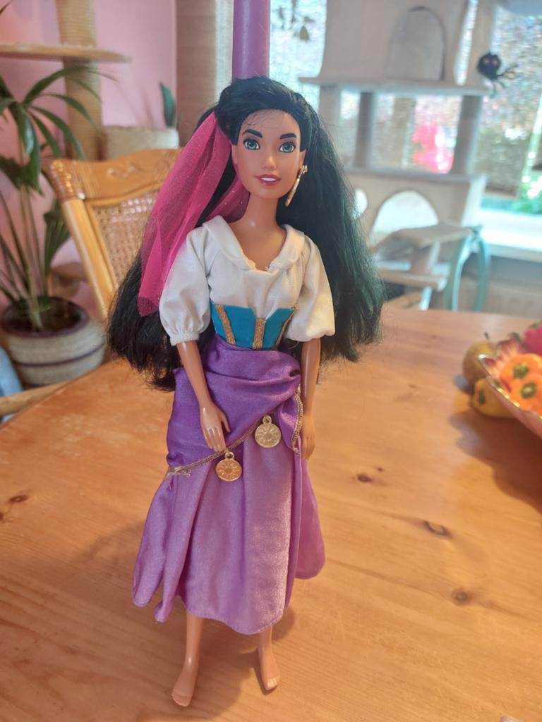 Vintage Mattel/Disney "Esmeralda", Ophalen of Verzenden, Zo goed als nieuw, Carnaval