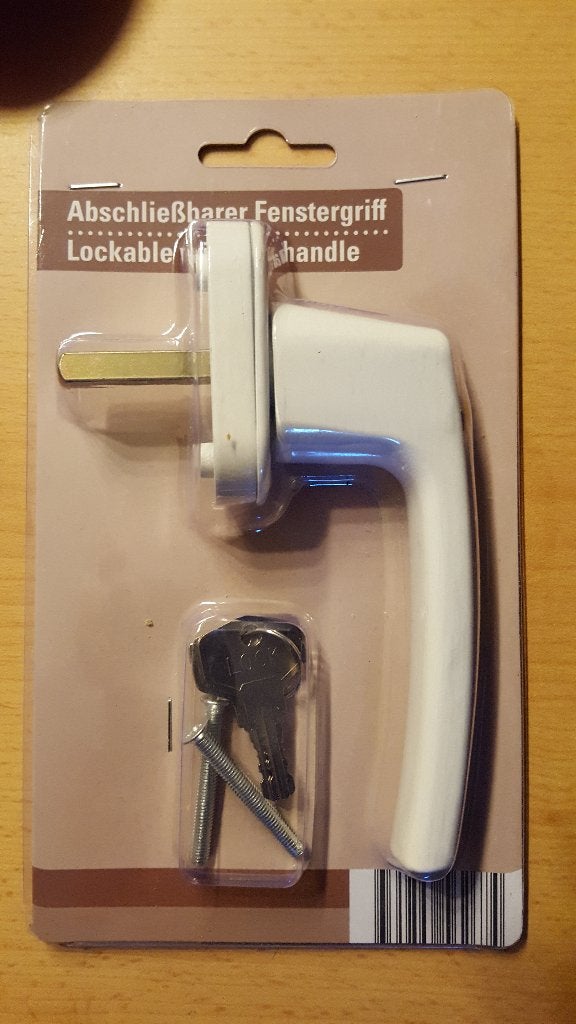 Afsluitbare raamklinken, Ophalen, Nieuw, IJzer, Slot