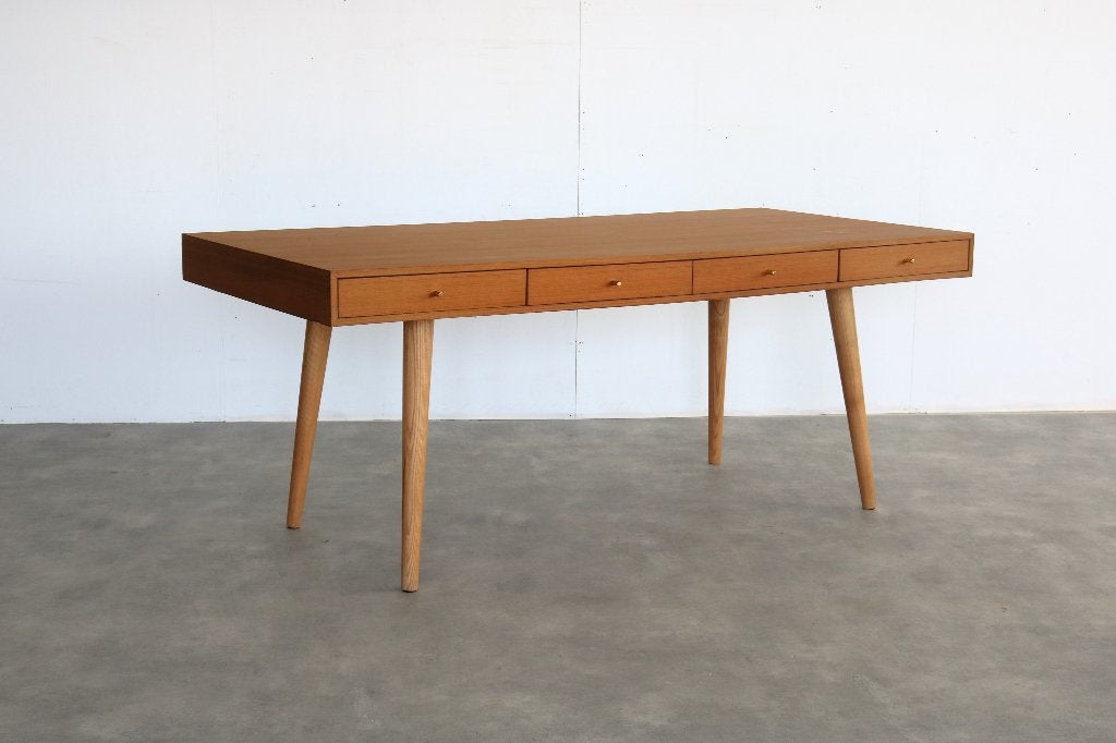 vintag eettafel | tafel | bureau | Deens, Huis en Inrichting, Tafels | Eettafels, Gebruikt, Glas, ., 150 tot 200 cm