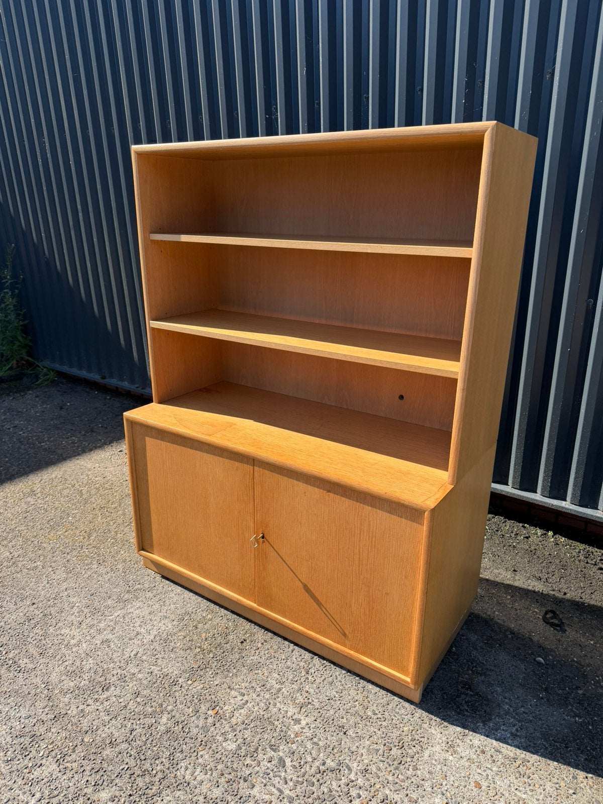 Boekenkast vintage eiken highboard, Ophalen, F, Gebruikt, G