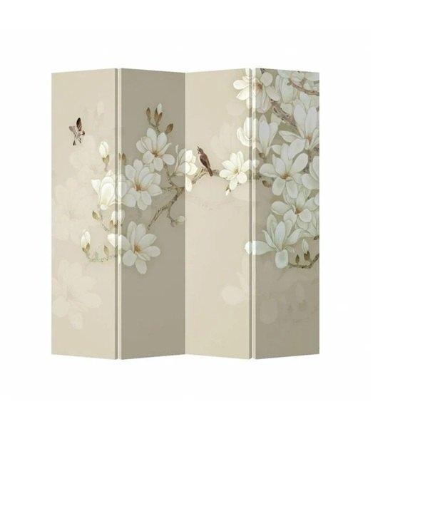 Beige kamerscherm / Scheidingswand  160 breed 180 hoog, Ophalen, Zo goed als nieuw