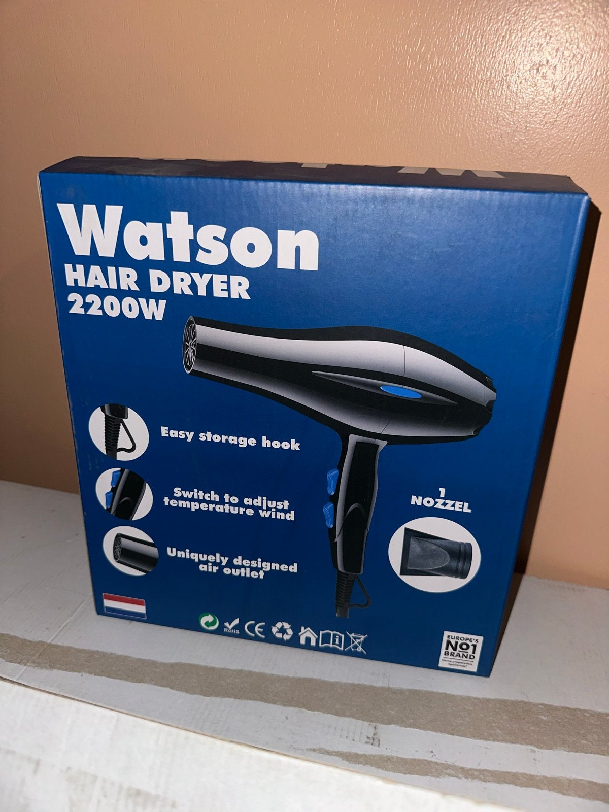 Watson Föhn 2200W - Nieuw in doos, Witgoed en Apparatuur, Ophalen of Verzenden, Nieuw, Haarverzorging