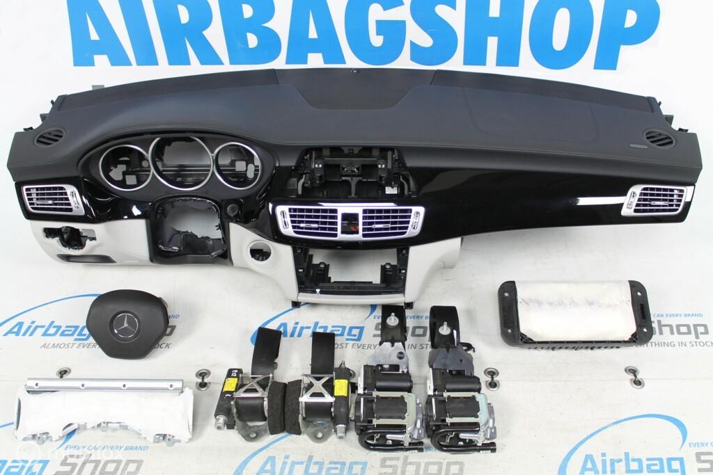 Airbag set Dashboard zwart/wit Mercedes CLS W218 (2010-2018)