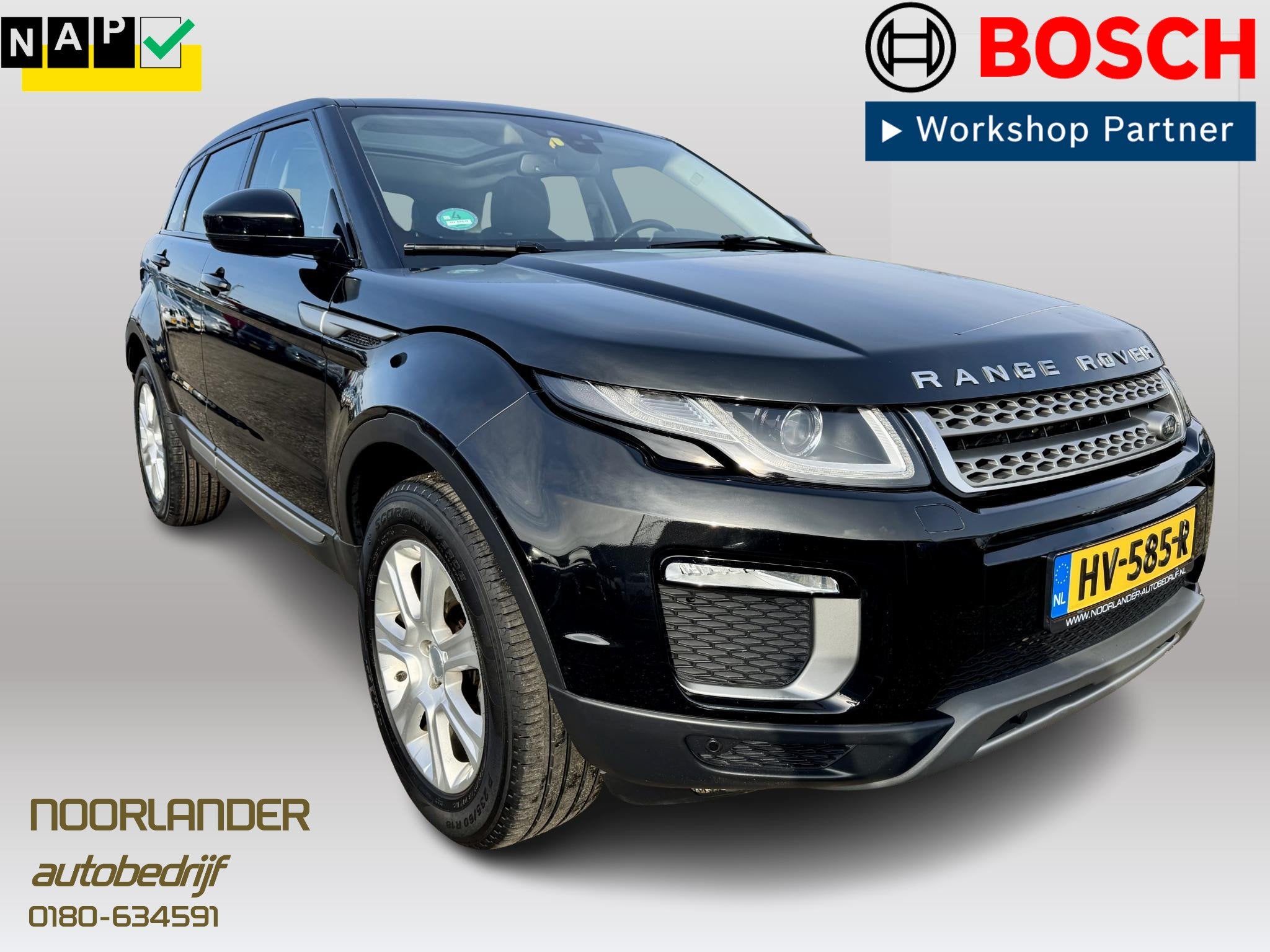 Land Rover Range Rover Evoque 2.0 Si4 Dynamic Automaat | 4WD, Auto's, Dealer onderhouden, Stof, 4 cilinders, Zwart