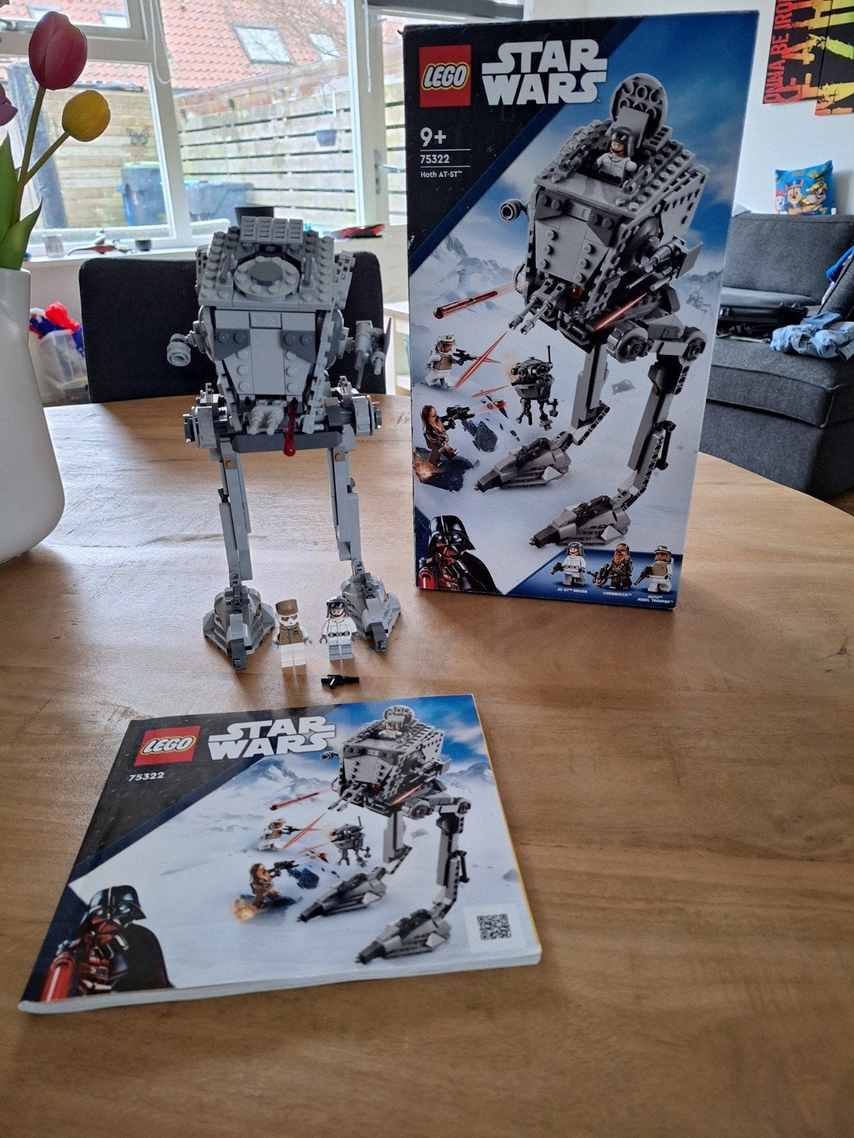 LEGO Star Wars Hoth AT-ST 75322 met minifiguren, Ophalen of Verzenden, Zo goed als nieuw