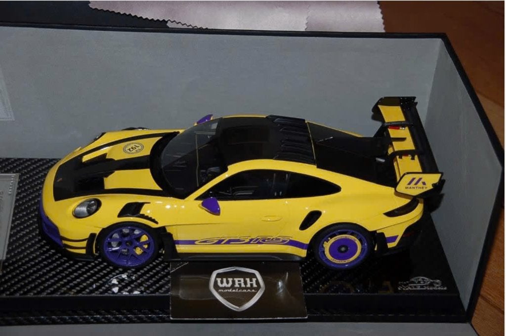 1:18 PORSCHE 911 GT3 RS MR yellow VIP models LTD 14 / 30 WRH, Hobby en Vrije tijd, Modelauto's | 1:18, Verzenden, Zo goed als nieuw