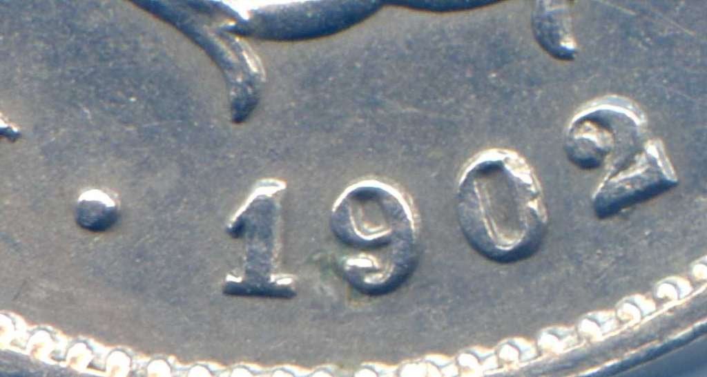 België 10 Centimes 1902/1 Stempel 1901 UNC-, Ophalen of Verzenden