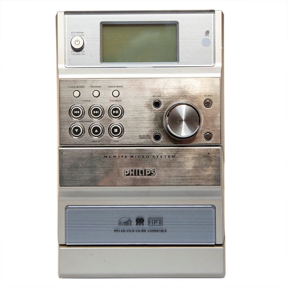 Philips MCM390 Micro System, kompleet met luidsprekers, Audio, Tv en Foto, Luidsprekers, Ophalen, Minder dan 60 watt, Front, Rear of Stereo speakers