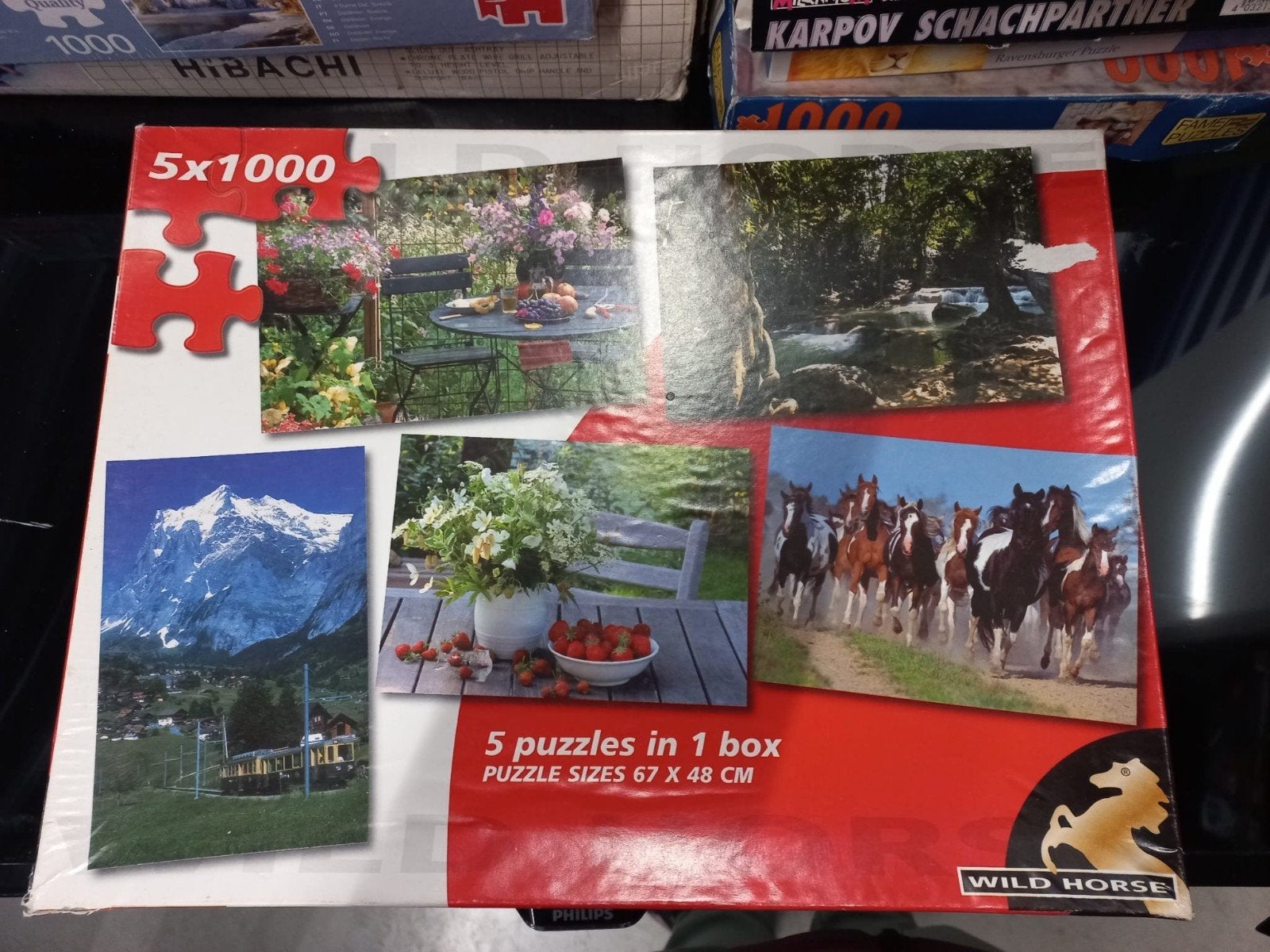 5x1000 stukjes puzzel - Diverse afbeeldingen, Ophalen, Meer dan 1500 stukjes, Zo goed als nieuw, Legpuzzel