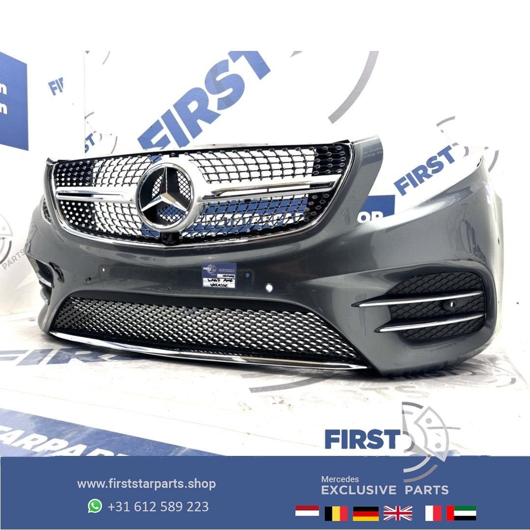 W447 VOORBUMPER V KLASSE AMG A4478851000 BUMPER COMPLEET ZWA, Auto-onderdelen, Carrosserie en Plaatwerk, Gebruikt, -, Voor, Ophalen of Verzenden