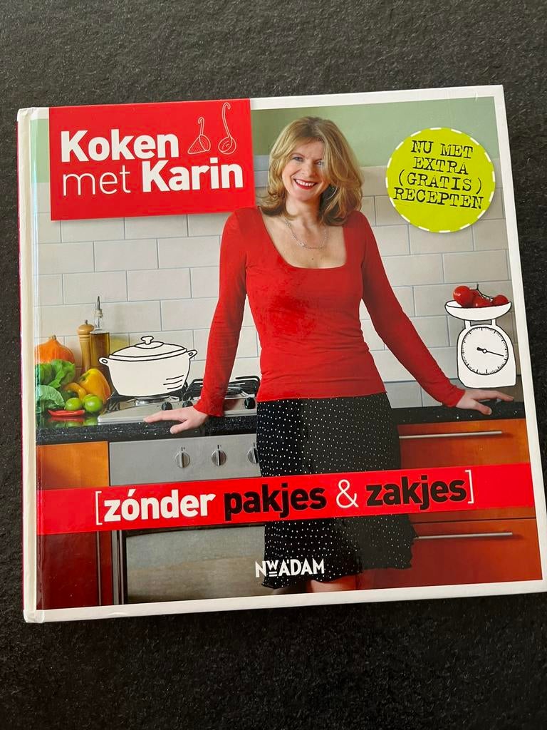 Kookboek Karin zónder pakjes en zakjes, Boeken, Ophalen of Verzenden, Zo goed als nieuw, Dieet en Voeding