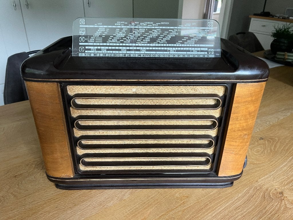 Philips buizen radio BX 560 model uit 1946, Antiek en Kunst, Ophalen