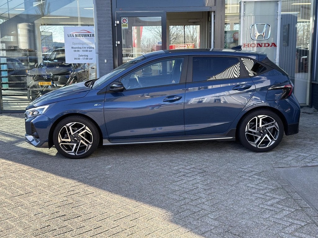 HYUNDAI I20 1.0 T-GDI 100pk AUTOMAAT N-Line | Trekhaak | stu, Auto's, 12 maanden, Gebruikt, Blauw, Bedrijf