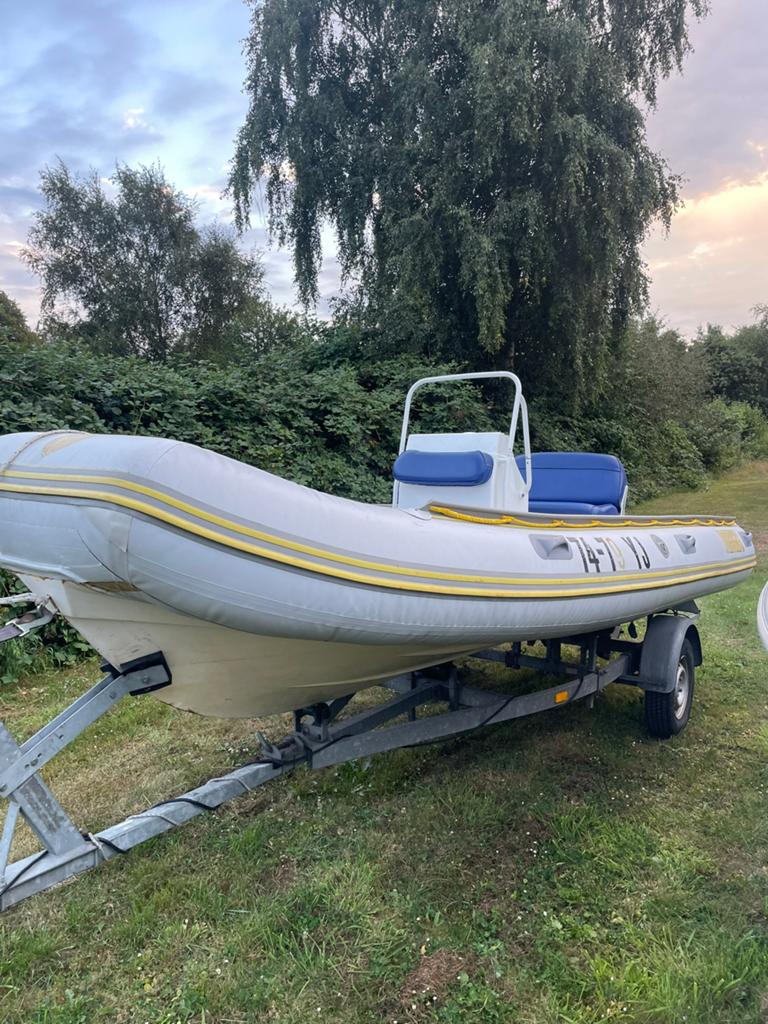 Mariner 60 pk rib, Watersport en Boten, Rubberboten, Gebruikt, Buitenboordmotor, Ophalen