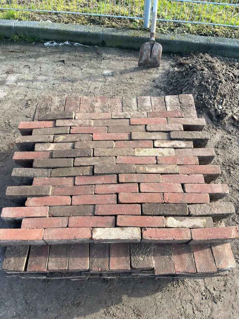 Gebakken waalformaat 20x5x8,5 RoodZwart (Gebruikt) - J&W 143, Ophalen, Overige materialen, Gebruikt, Klinkers