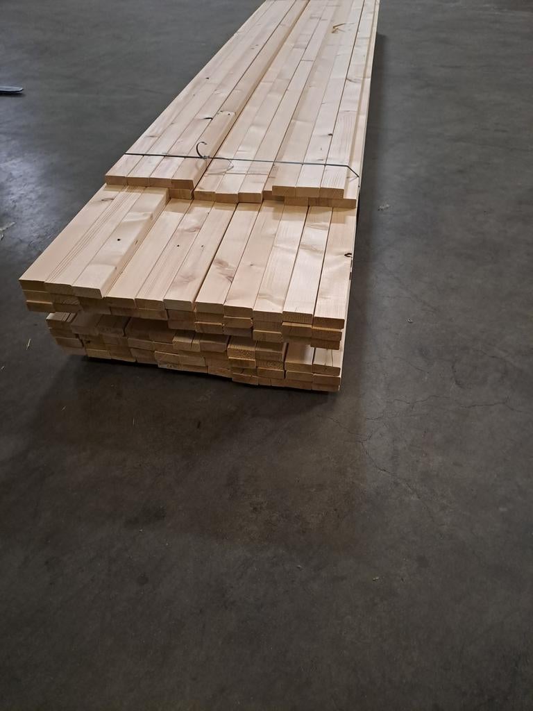 A kwaliteit vurenhout balk SLS 38x89mm geschaafd, Doe-het-zelf en Verbouw, Hout en Planken, Ophalen, Nieuw, Balk, Vuren