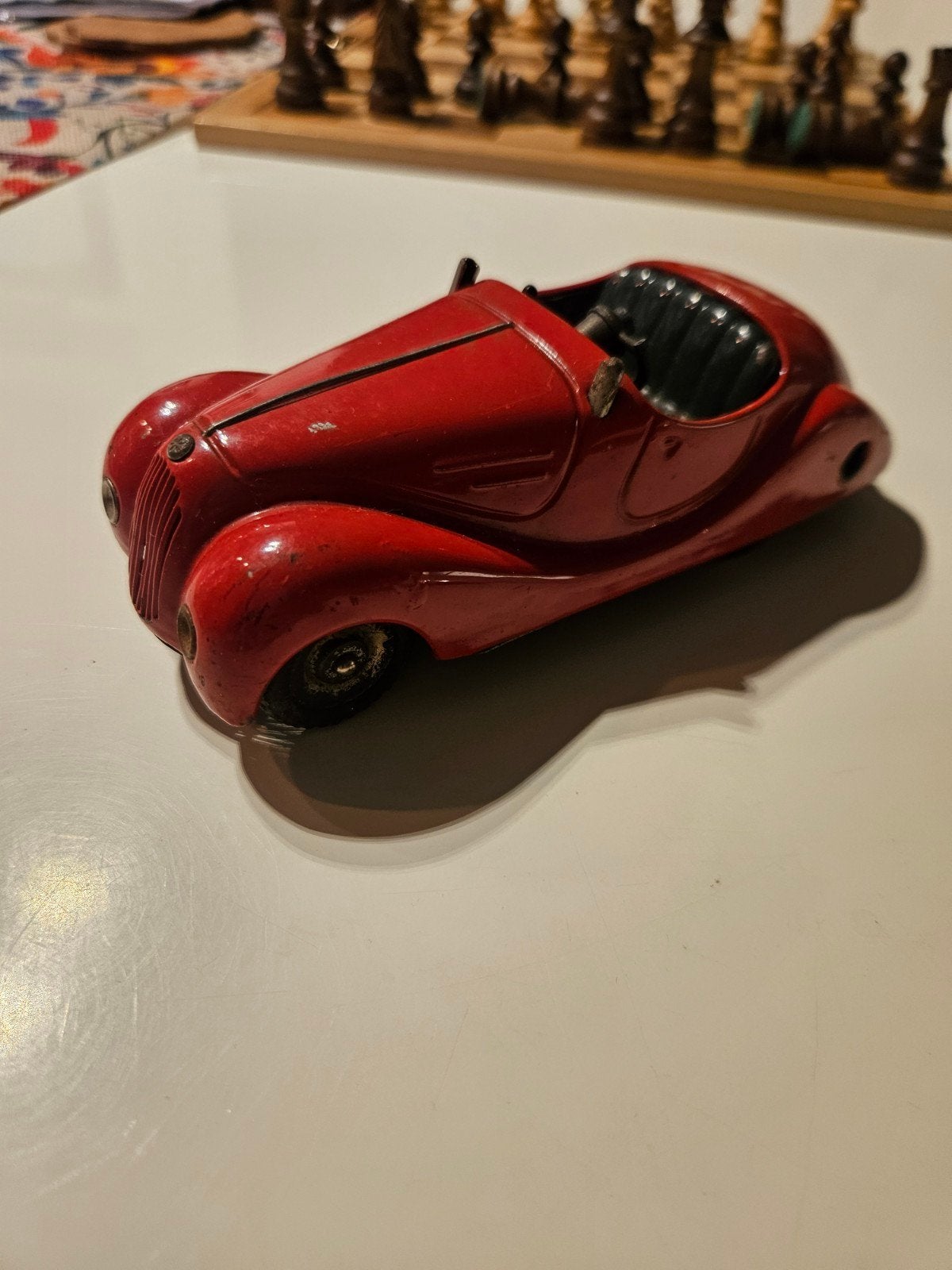 Schuco Akustico 2002 Rode Speelgoedauto, Overige merken, Gebruikt, 1:50 of kleiner, Auto