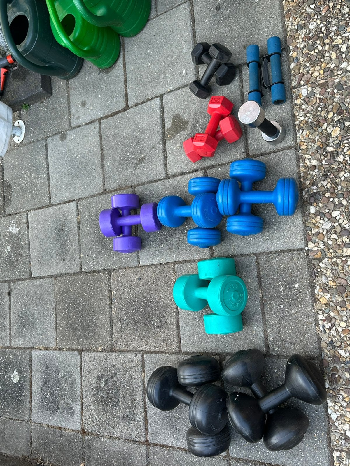 Diverse dumbells, Sport en Fitness, Ophalen, Gebruikt, Dumbbell