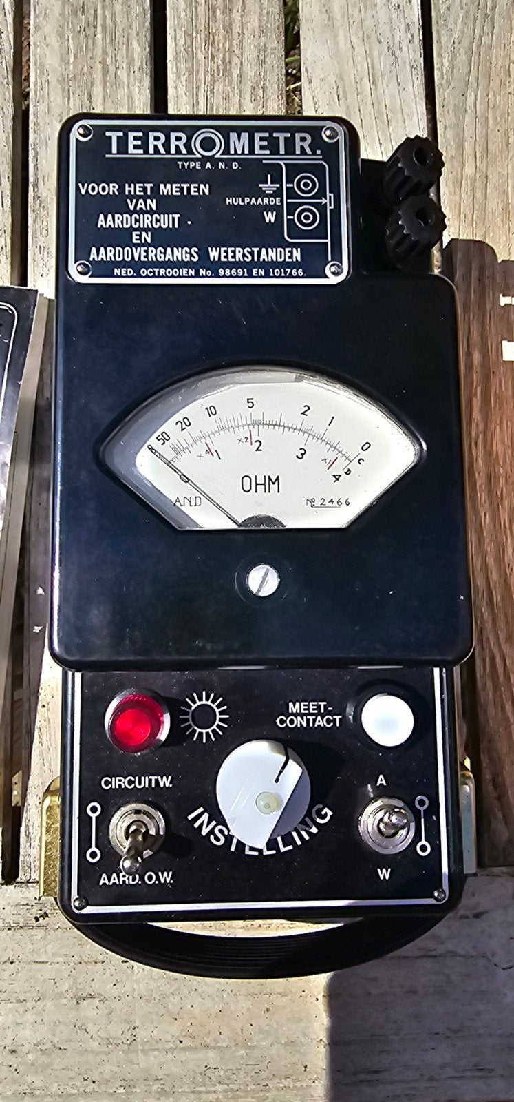 Terrometer Ohm meter - Aardcircuit & Aardovergangswee, Antiek en Kunst, Ophalen of Verzenden