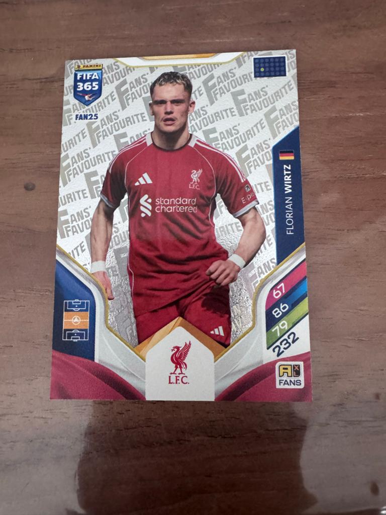 Panini FIFA 365 Adrenalyn XL Florian Wirtz Liverpool, Hobby en Vrije tijd, Stickers en Plaatjes, Ophalen of Verzenden, Nieuw